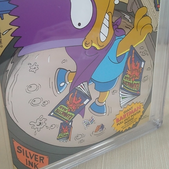 Bartman #1 Bongo Group, 1993 Silver Foil Cover w/Bartman Poster CGC 9.8 … - Picture 4 of 12